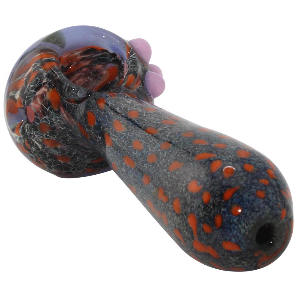 Night Fire Glass Hand Pipe-Blue