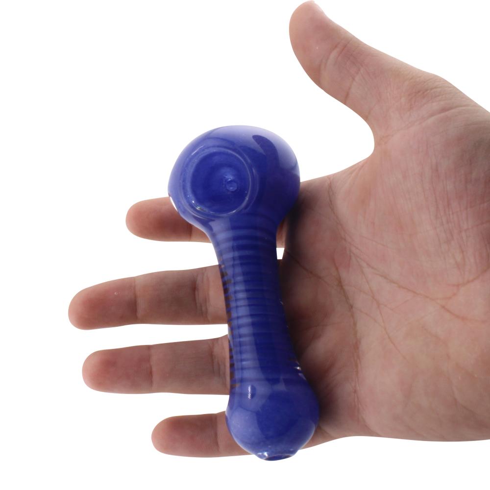 Noir Glass Hand Pipe-Blue