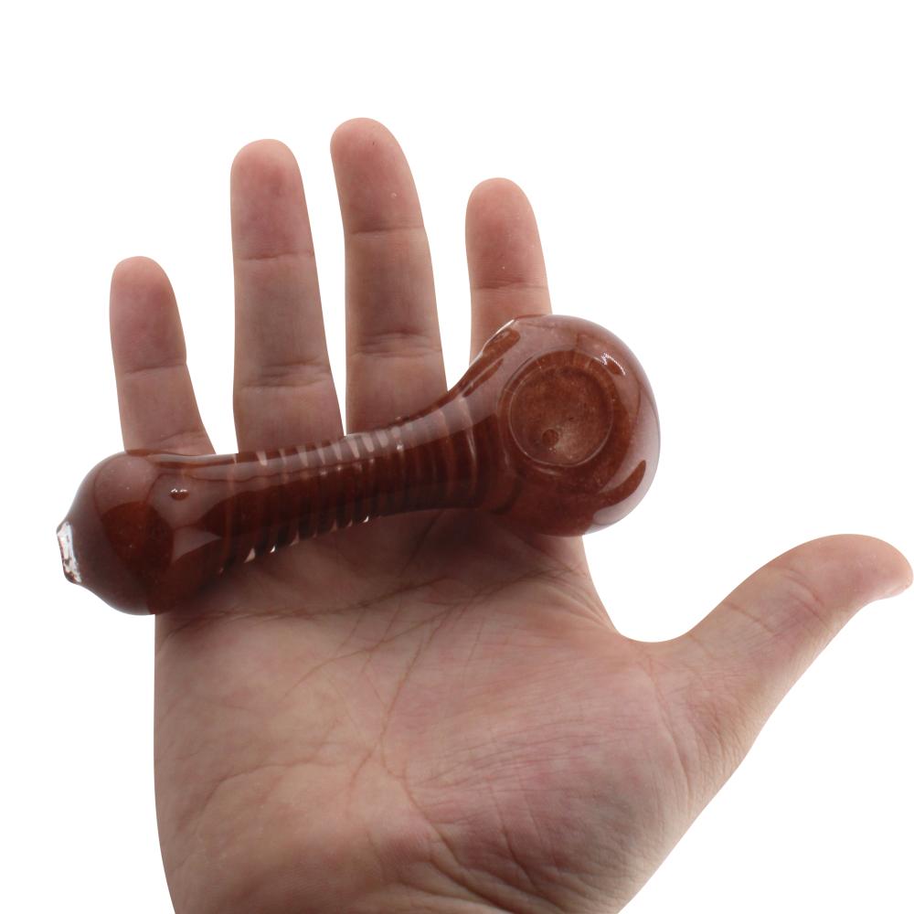 Noir Glass Hand Pipe-Brown