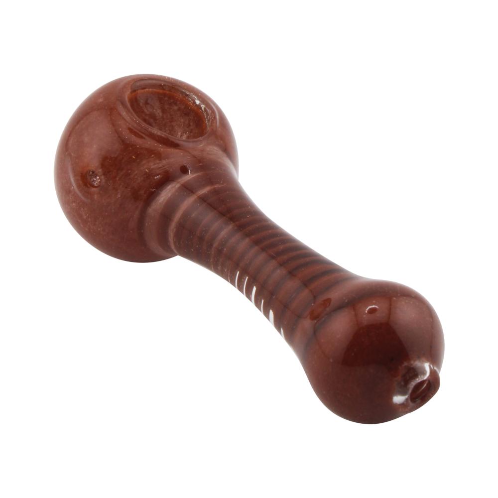 Noir Glass Hand Pipe-Brown