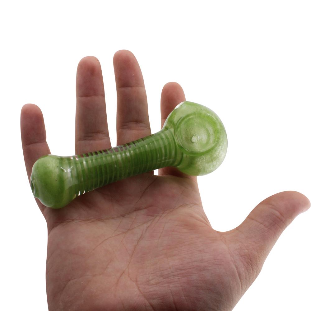 Noir Glass Hand Pipe-Green