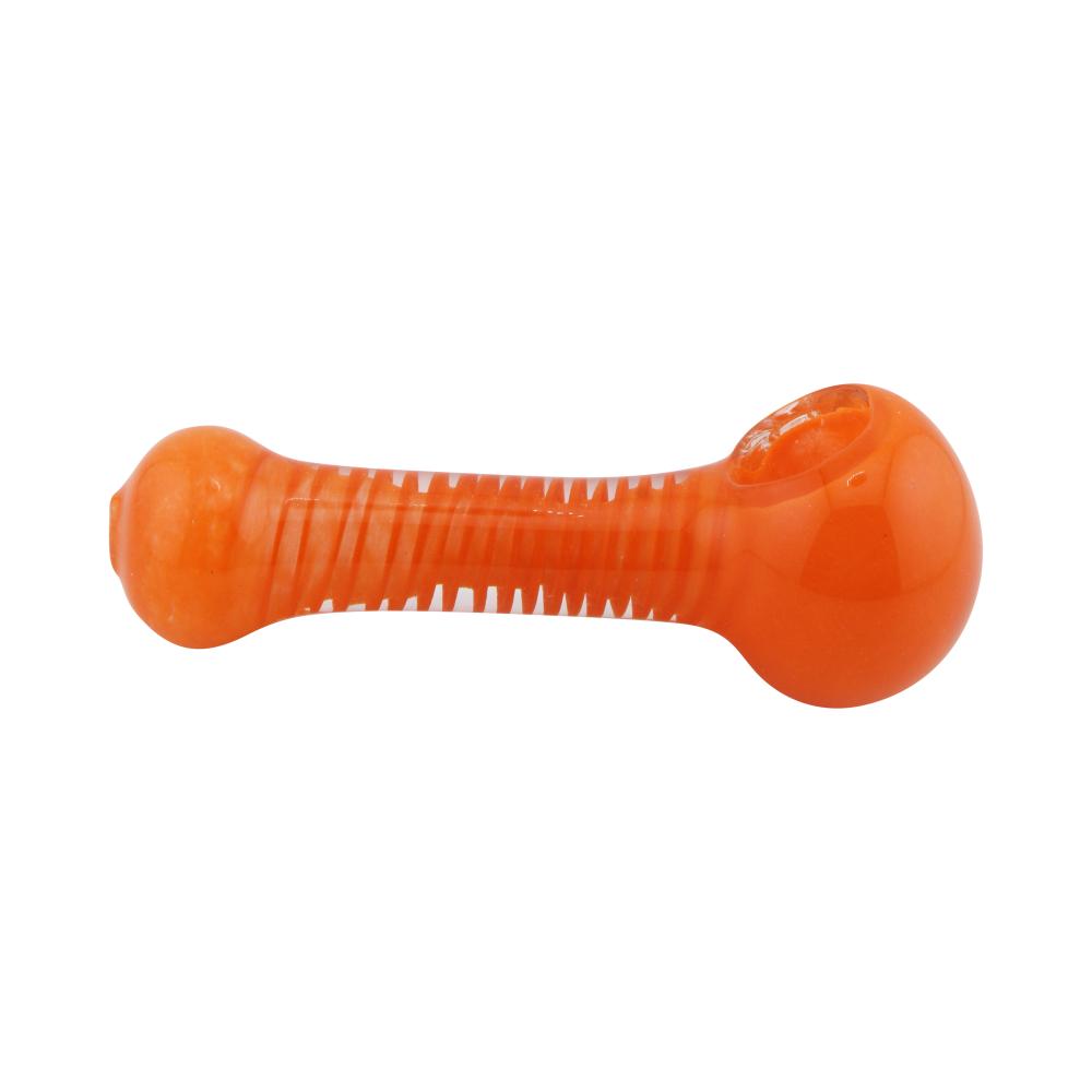 Noir Glass Hand Pipe-Orange