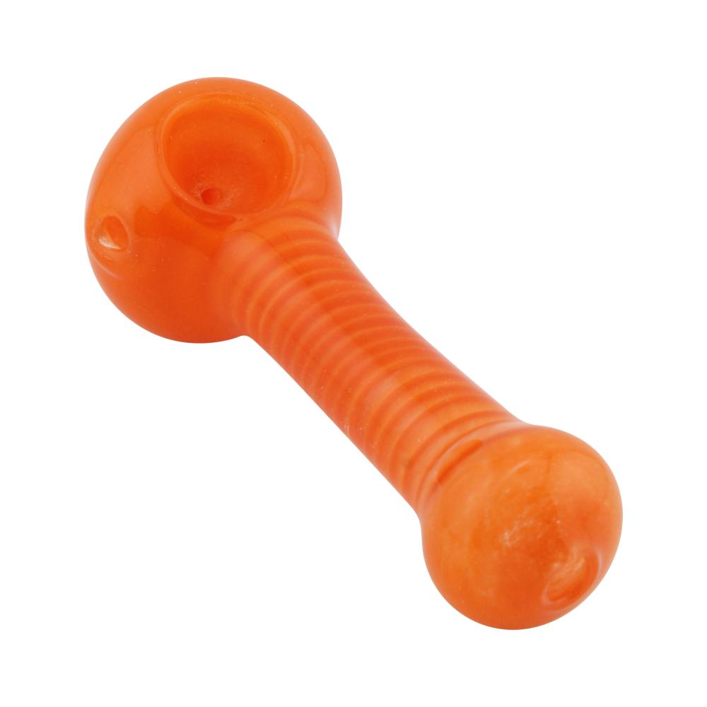 Noir Glass Hand Pipe-Orange