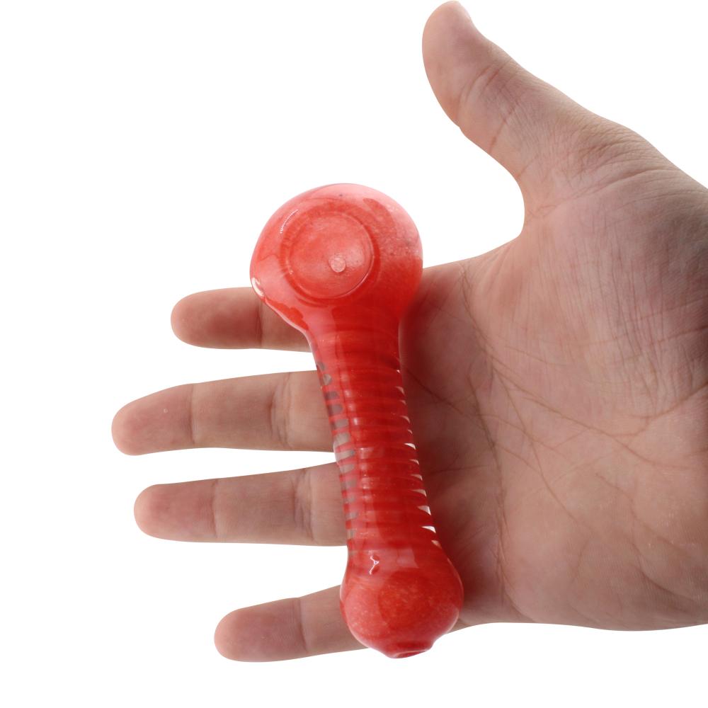 Noir Glass Hand Pipe-Red