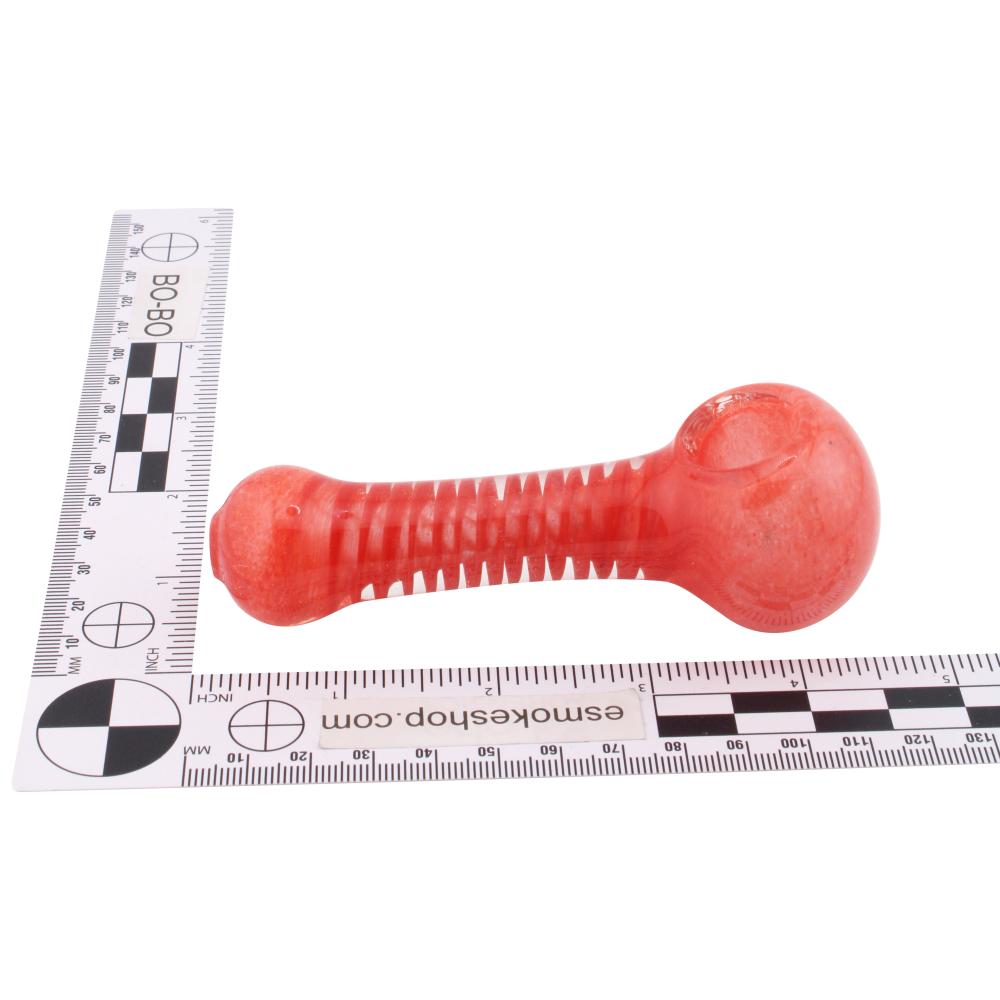 Noir Glass Hand Pipe-Red
