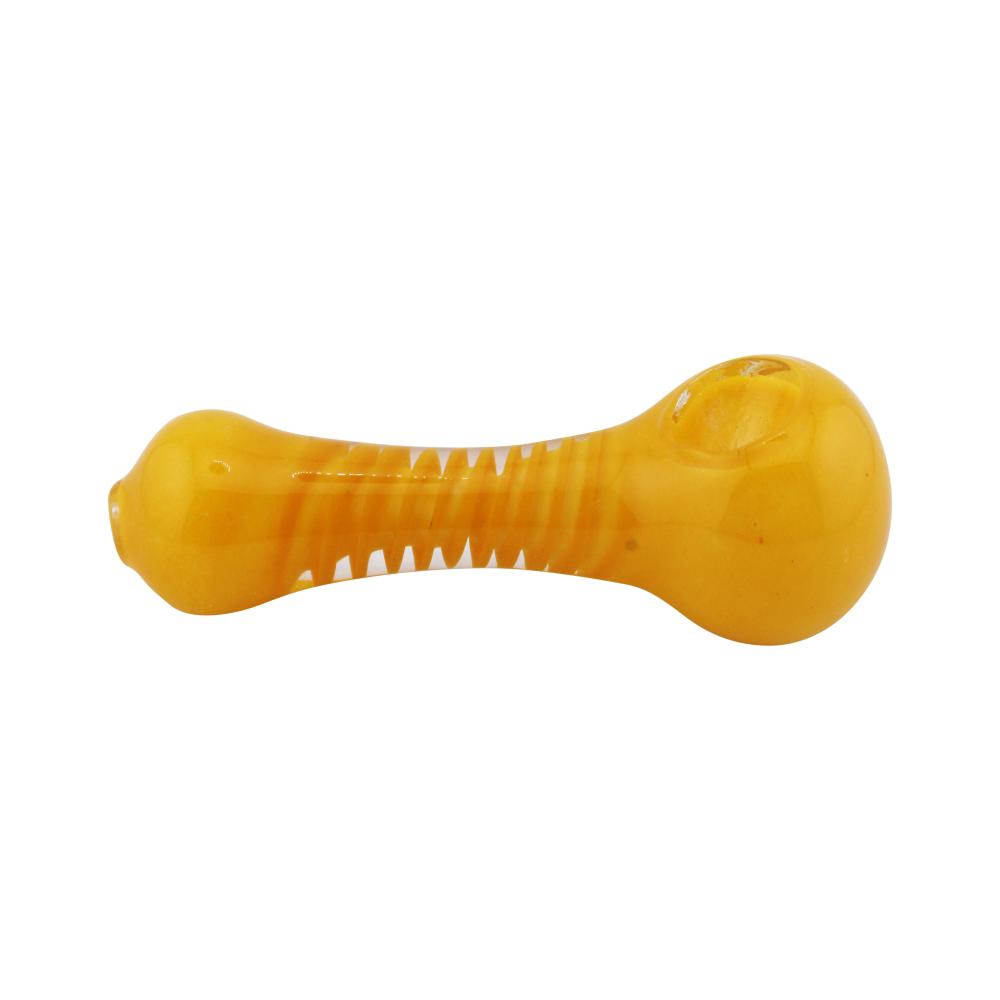 Noir Glass Hand Pipe-Yellow