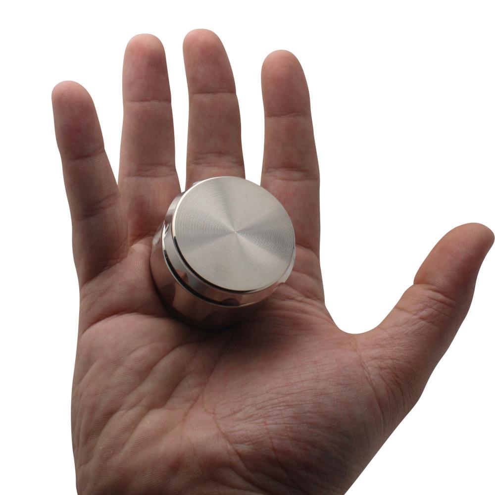 Noir Pro Metal Grinder-4 Piece-Silver