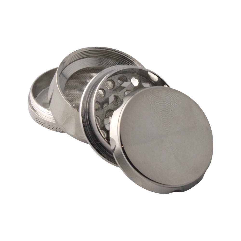 Noir Pro Metal Grinder-4 Piece-Silver
