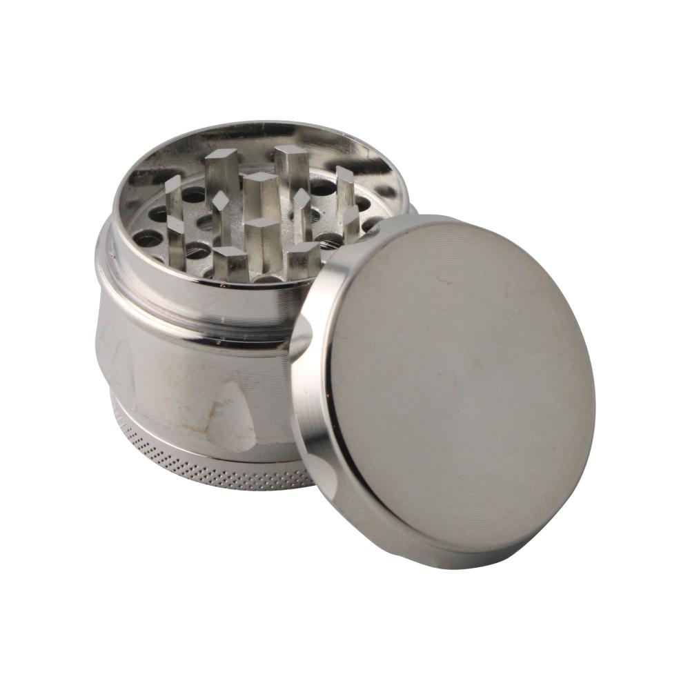 Noir Pro Metal Grinder-4 Piece-Silver