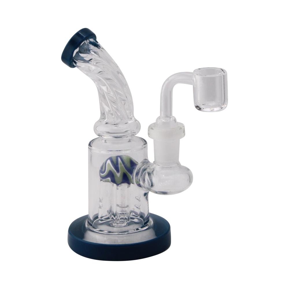 Nova Helix Glass Water Pipe-Blue