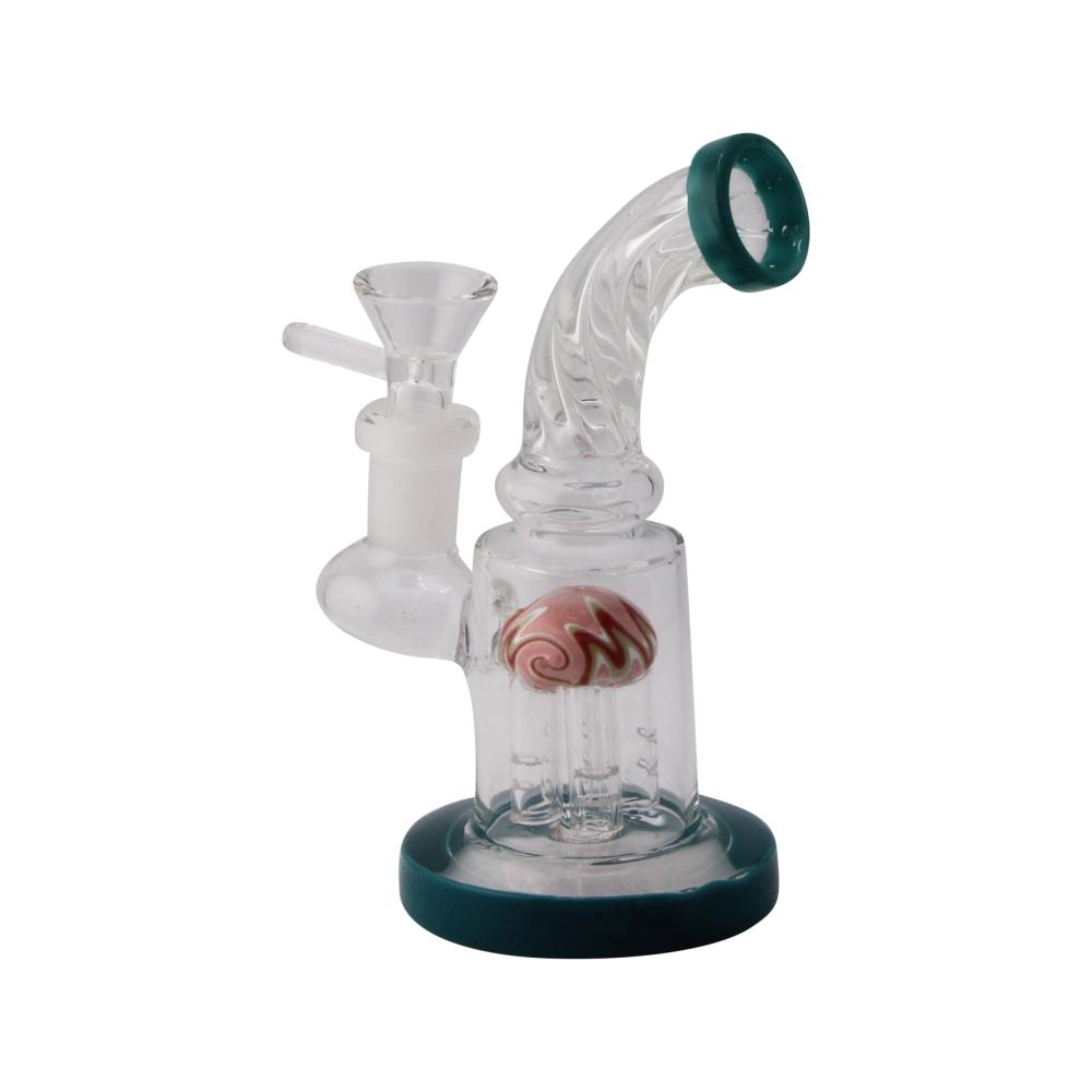 Nova Helix Glass Water Pipe-Royal Blue