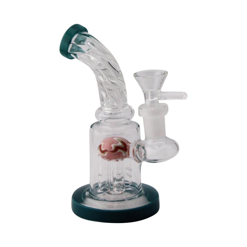 Nova Helix Glass Water Pipe-Royal Blue