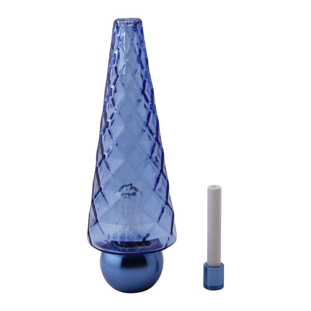 Obsidian Cone Glass Nectar Collector-Blue