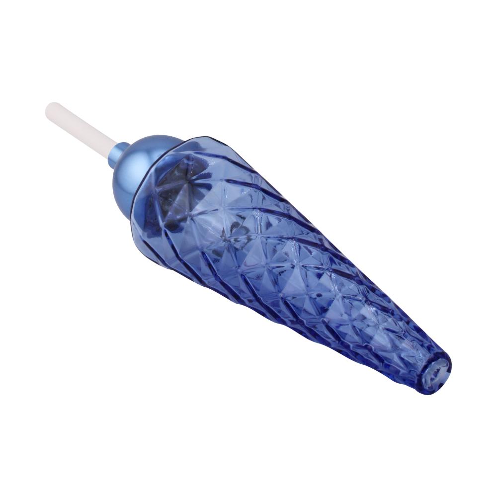 Obsidian Cone Glass Nectar Collector-Blue