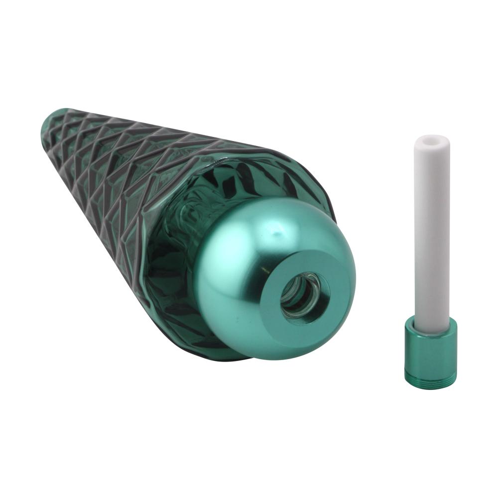 Obsidian Cone Glass Nectar Collector-Dark Green