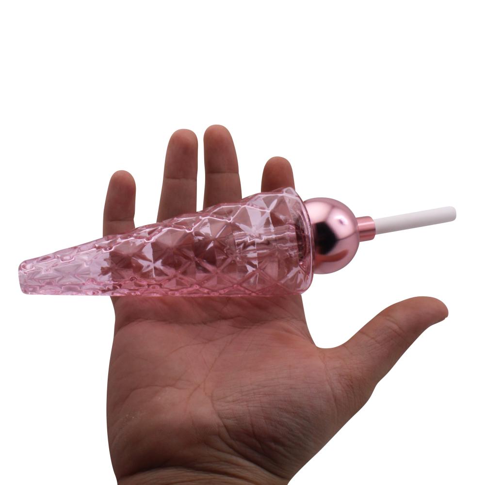 Obsidian Cone Glass Nectar Collector-Pink