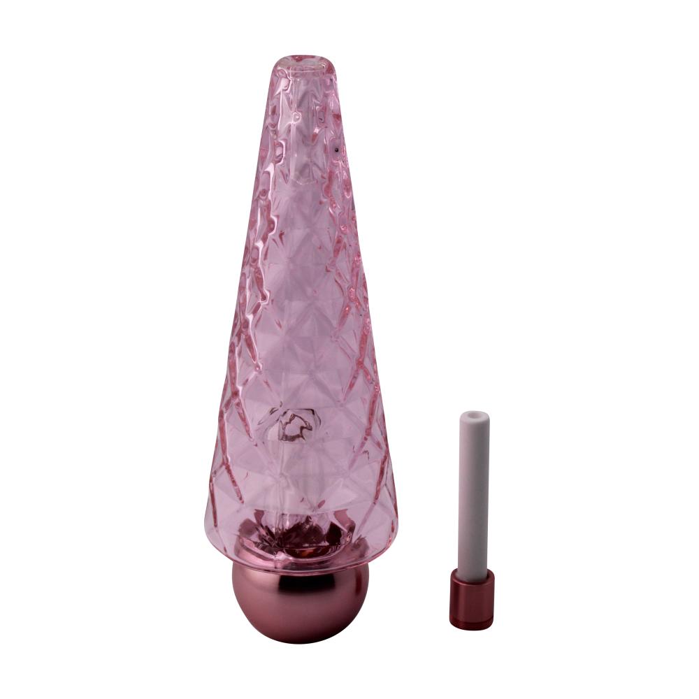 Obsidian Cone Glass Nectar Collector-Pink