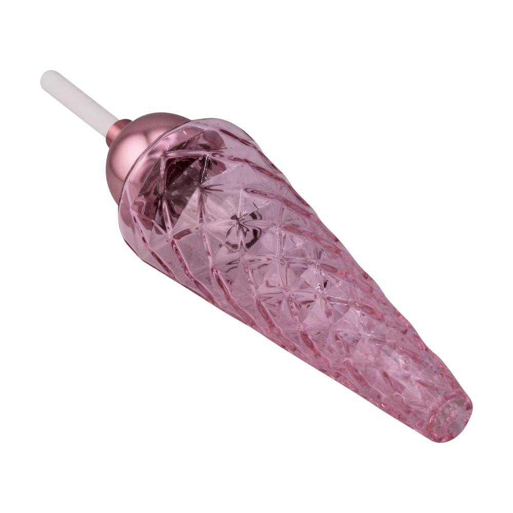Obsidian Cone Glass Nectar Collector-Pink