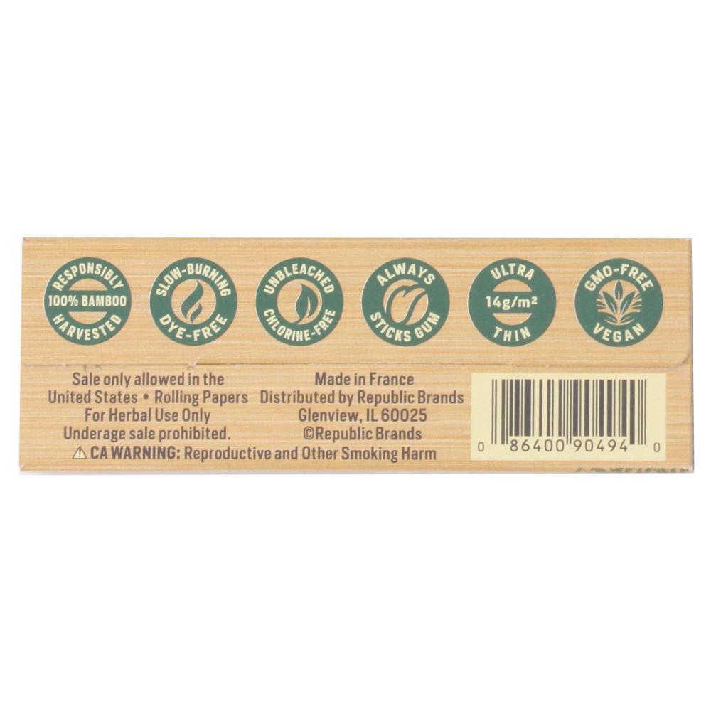 OCB Bamboo Rolling Papers + Tips 1 1/4