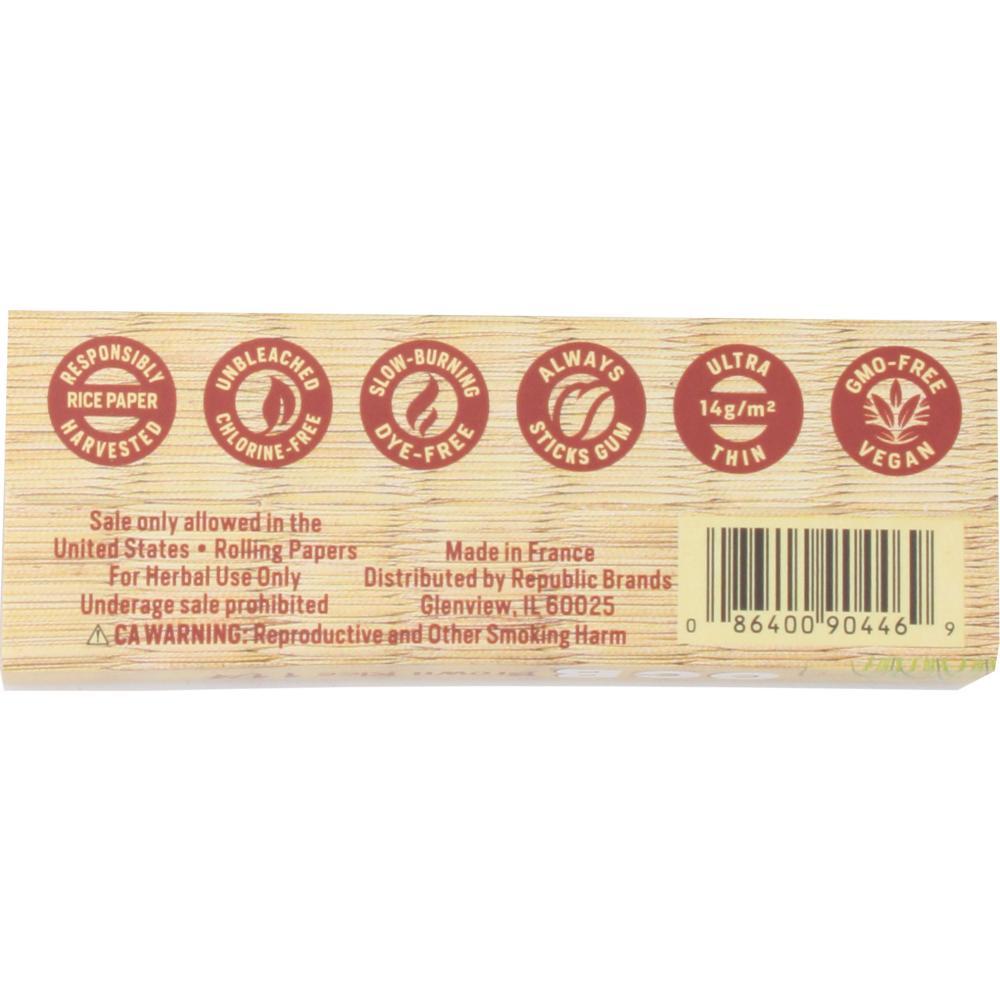 OCB Brown Rice Rolling Papers + Tips 1 1/4