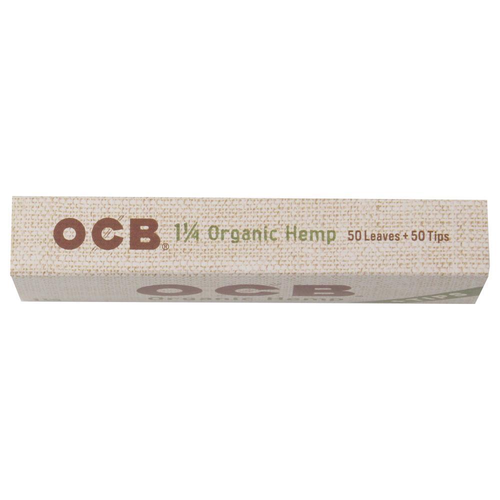 OCB Organic Hemp Rolling Papers + Tips 1 1/4