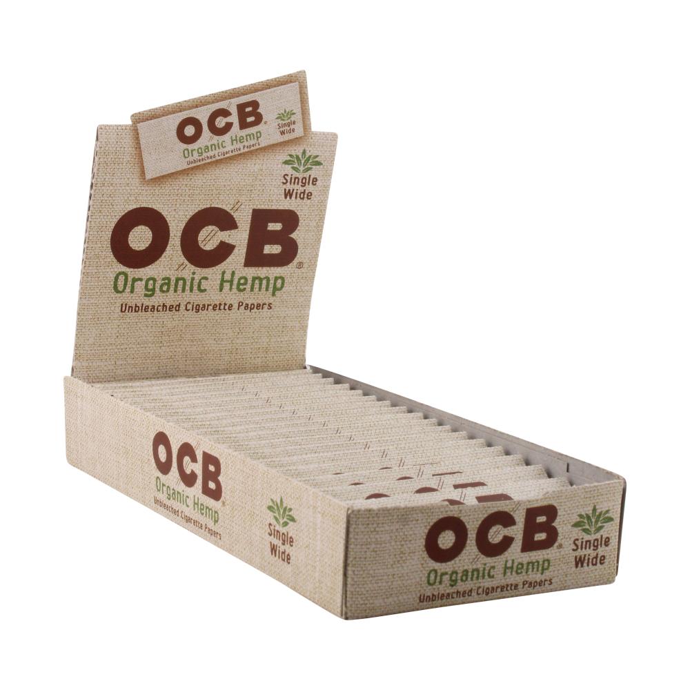 OCB Organic Hemp Rolling Papers Single Wide 1 1/4