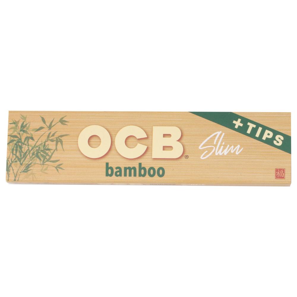 OCB Bamboo Slim King Size Rolling Paper + Tips
