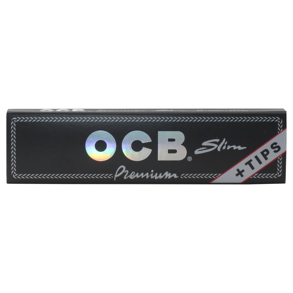 OCB Slim King Size Rolling Paper + Tips