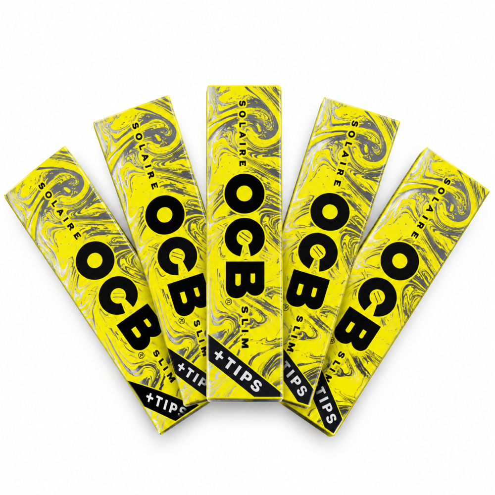 OCB Solainer Rolling Paper + Tips King Size Pack 5