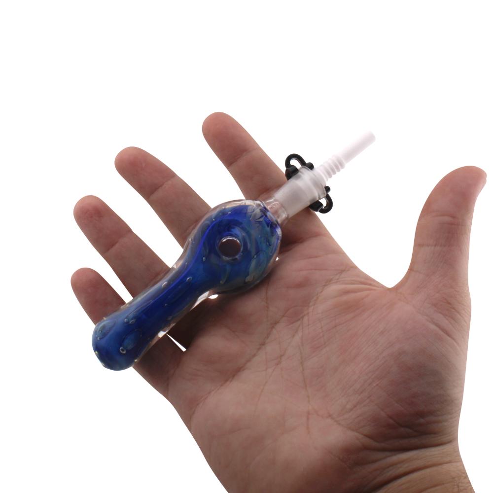 Ocean Design Small Glass Nectar Collector-Blue