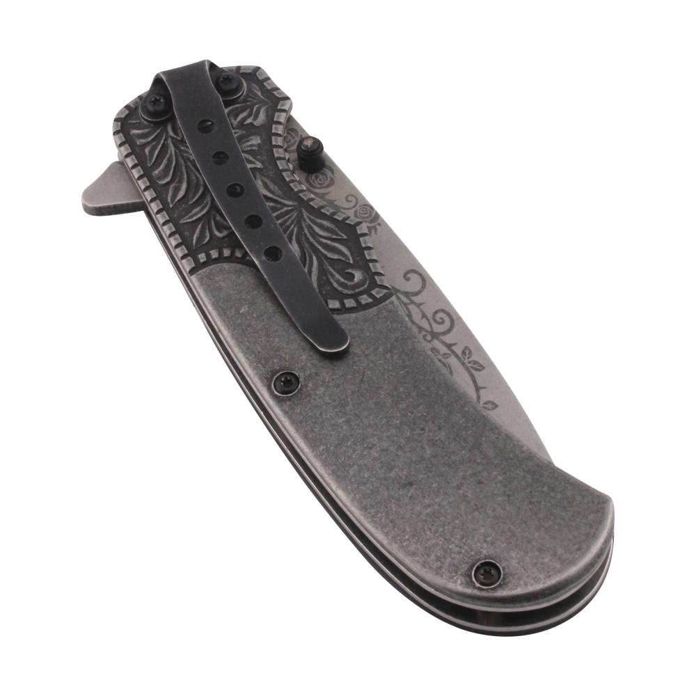 Old Ram N26 Folding Metal Pocket Knife-Black