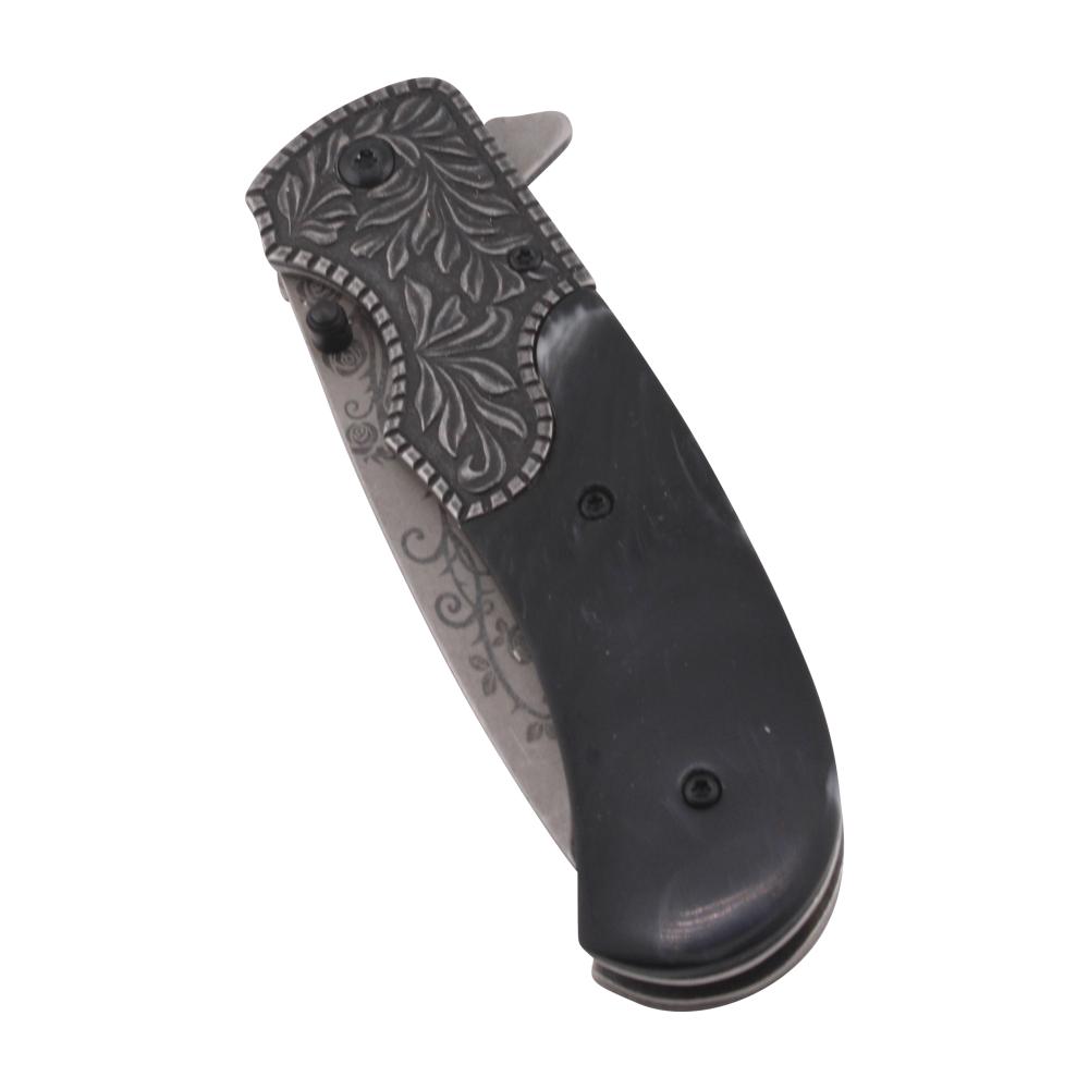 Old Ram N26 Folding Metal Pocket Knife-Black
