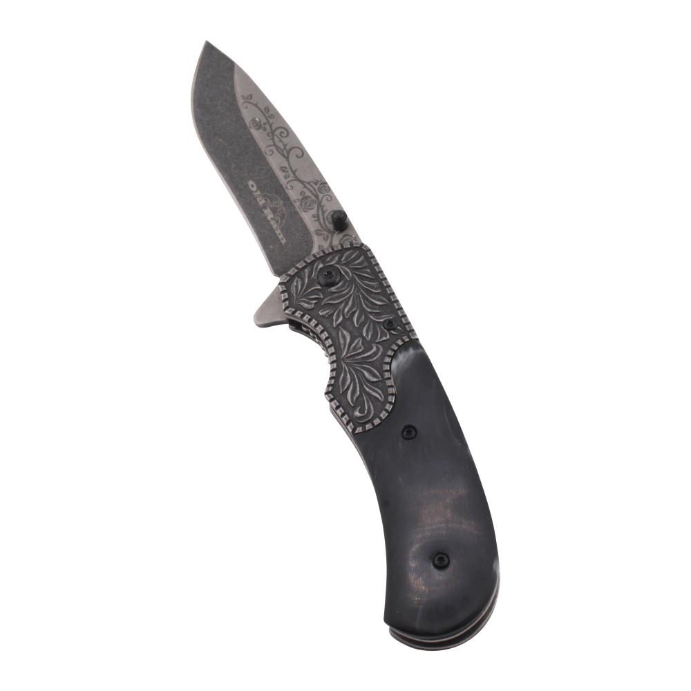 Old Ram N26 Folding Metal Pocket Knife-Black
