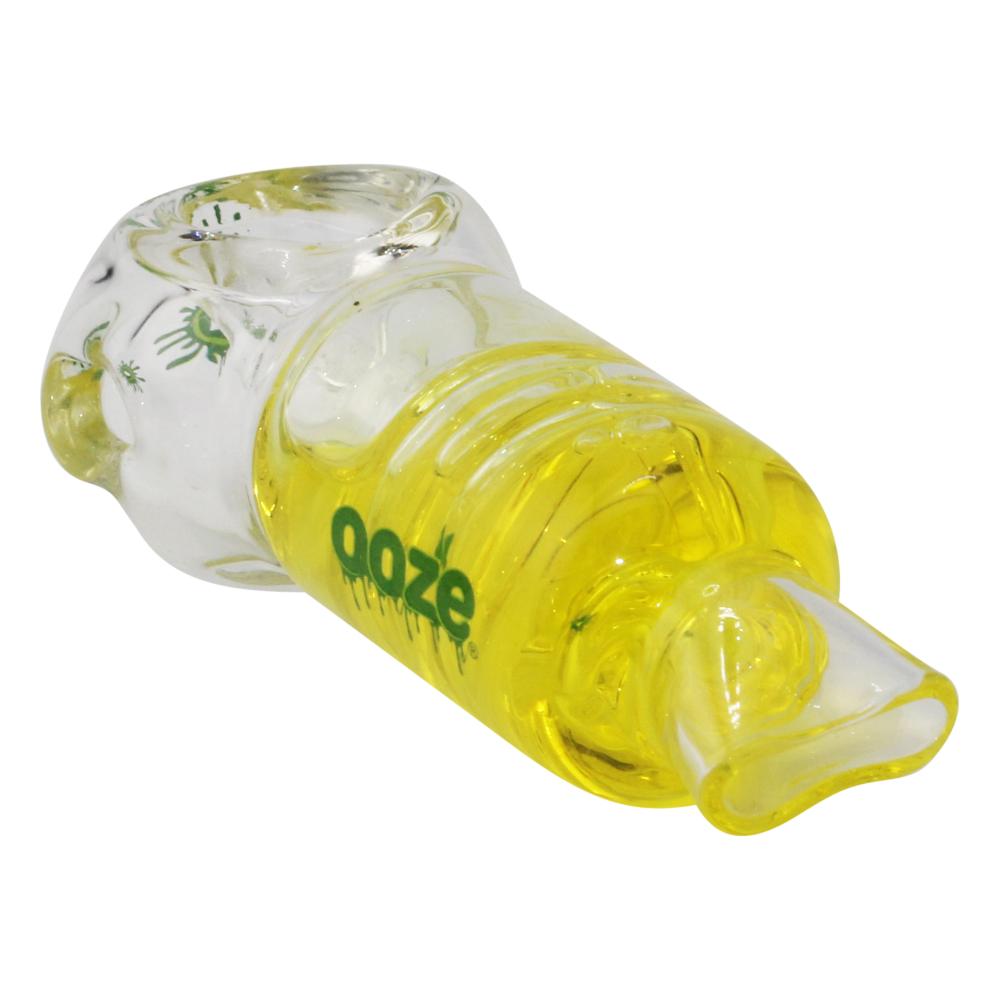 Ooze Freeze Glass Hand Pipe-Yellow