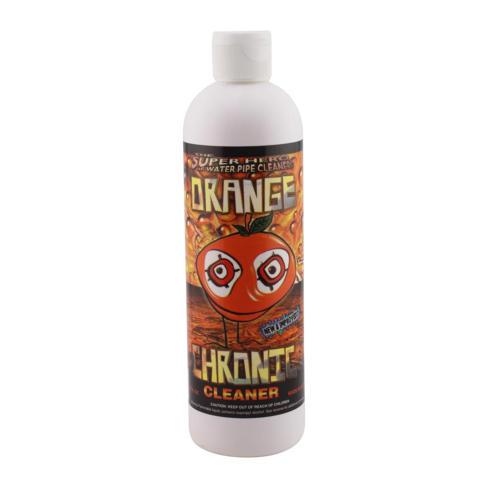 Orange Chronic 12oz-Glass Metal Ceramic Hookah Cleaner