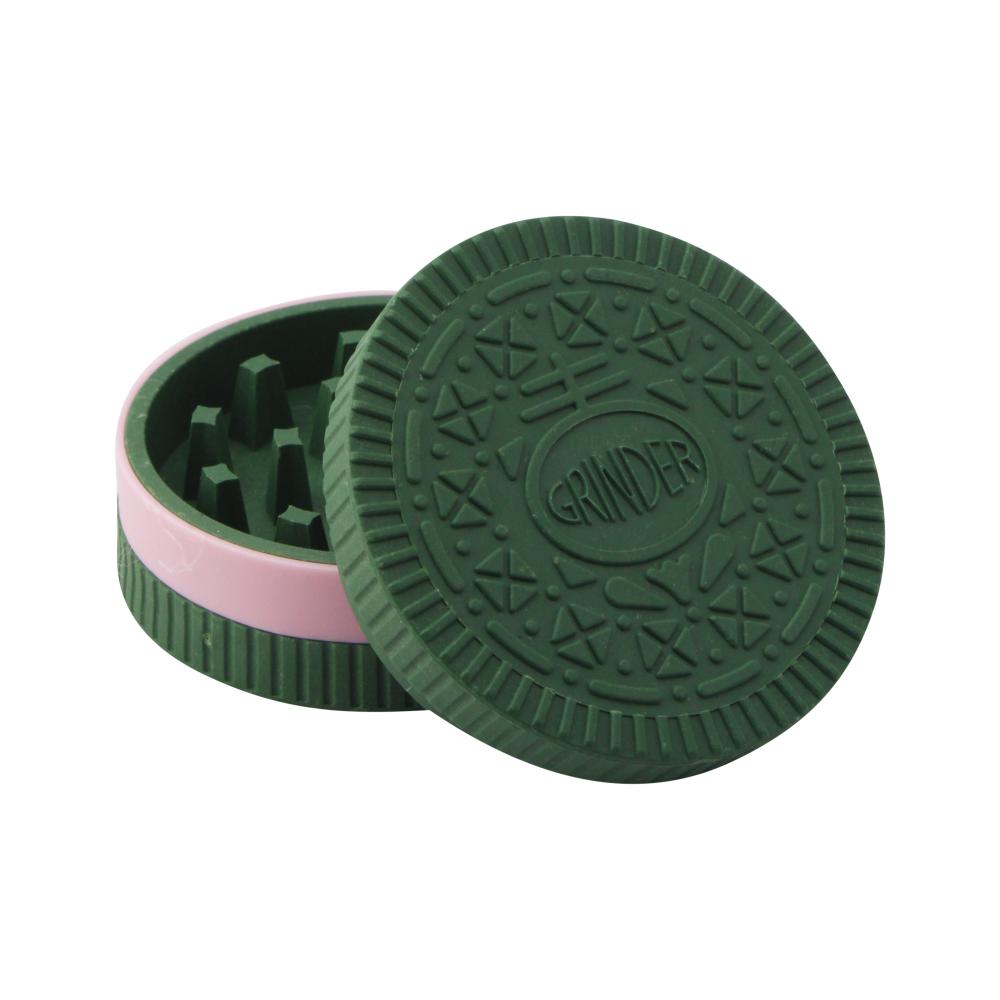 Oreo Small Plastic Grinder-2 Piece-Green