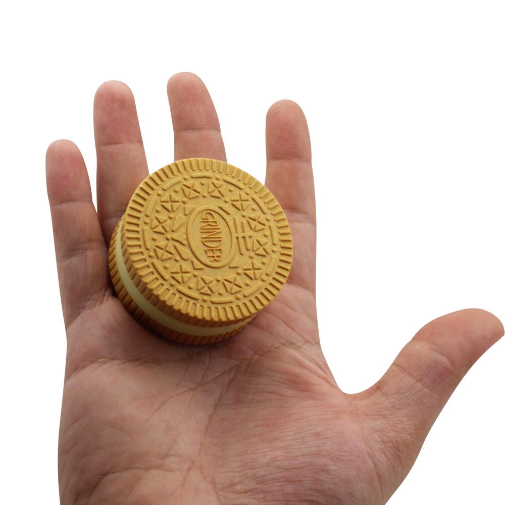 Oreo Small Plastic Grinder-2 Piece-Yellow