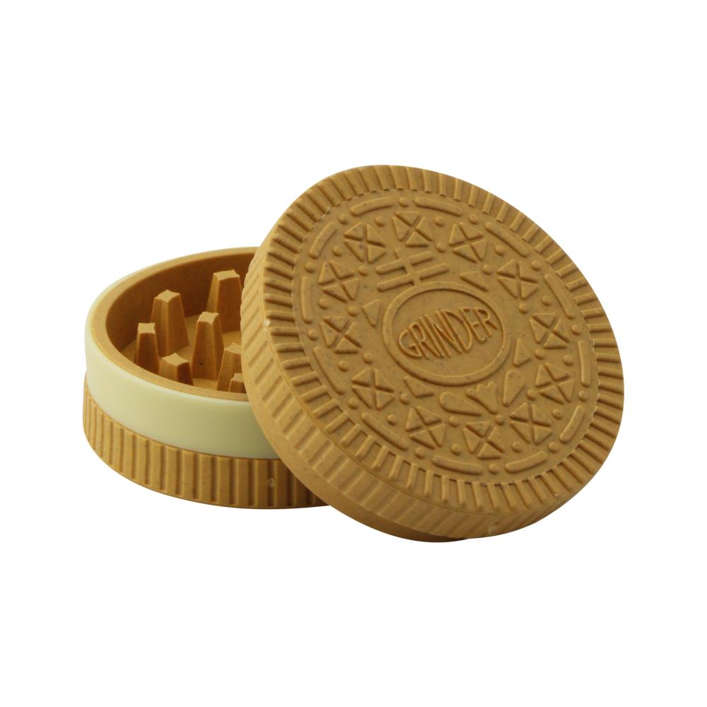 Oreo Small Plastic Grinder-2 Piece-Yellow