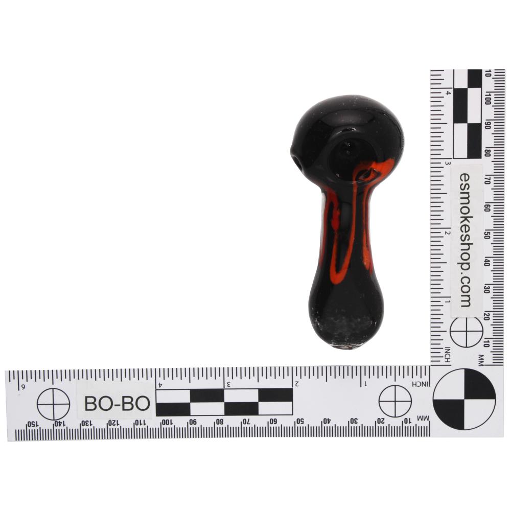 Pearl Glass Hand Pipe-Orange