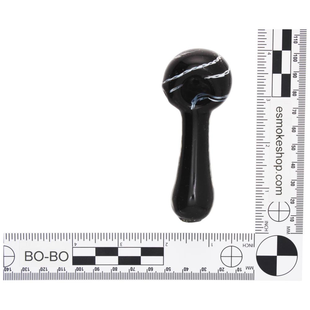 Pearl Glass Hand Pipe-White Smoke