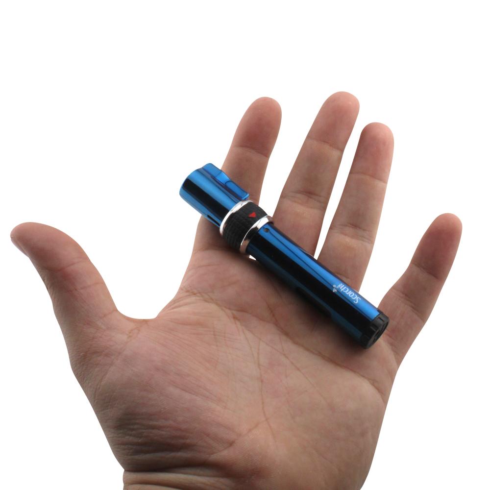 Pencil Style Scorch Single Flame Torch Lighter-Blue