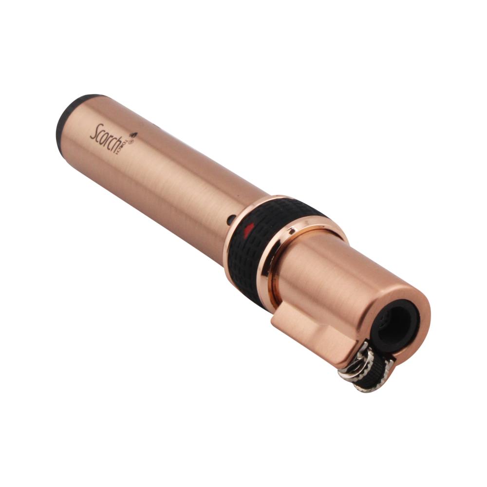 Pencil Style Scorch Single Flame Torch Lighter-Gold