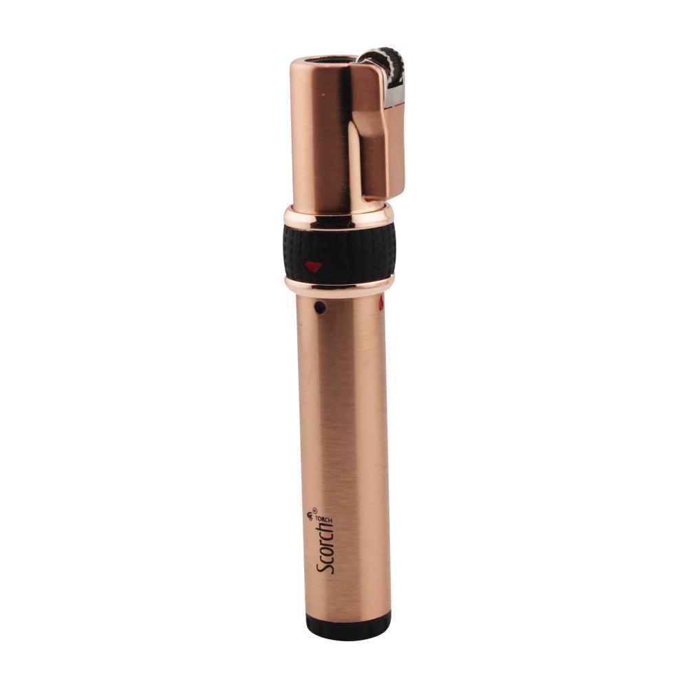 Pencil Style Scorch Single Flame Torch Lighter-Gold