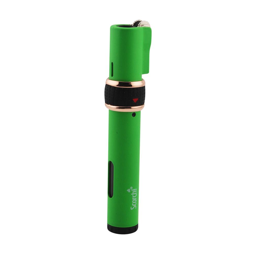 Pencil Style Scorch Single Flame Torch Lighter-Green
