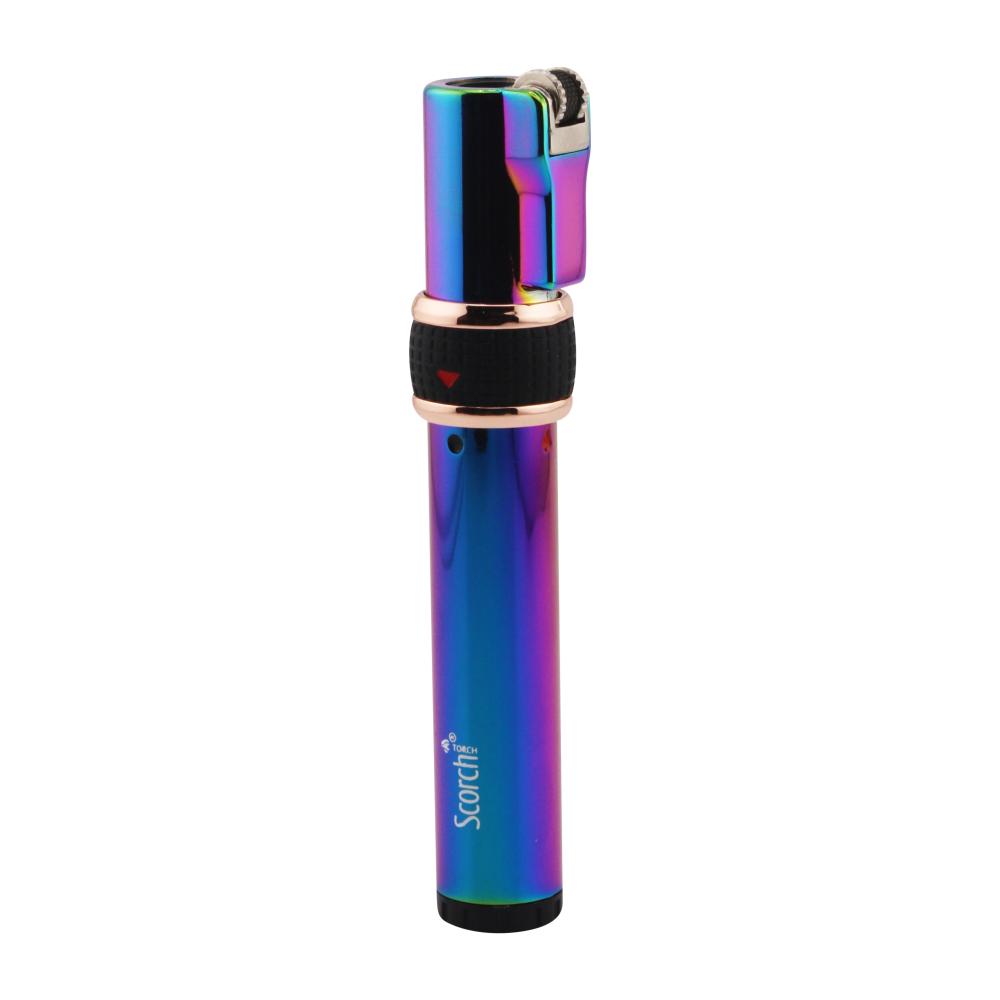Pencil Style Scorch Single Flame Torch Lighter-Rainbow