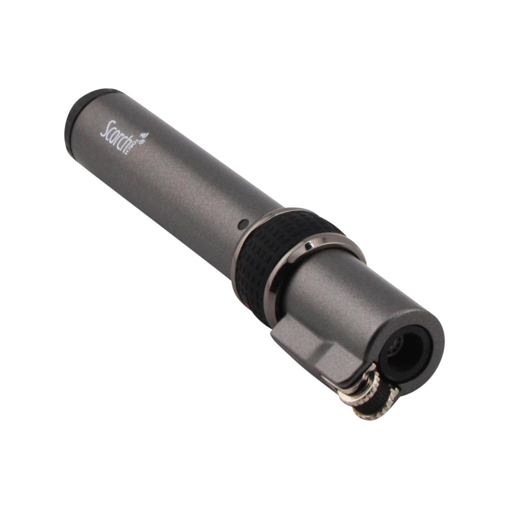 Pencil Style Scorch Single Flame Torch Lighter-Silver
