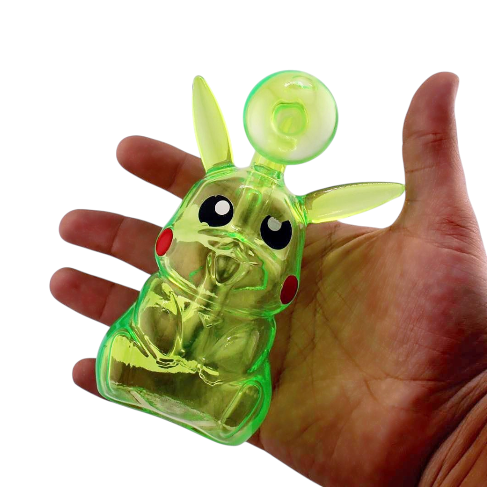 Pikaqu Thick Pyrex Glass Oil Burner Bubbler-Light Green