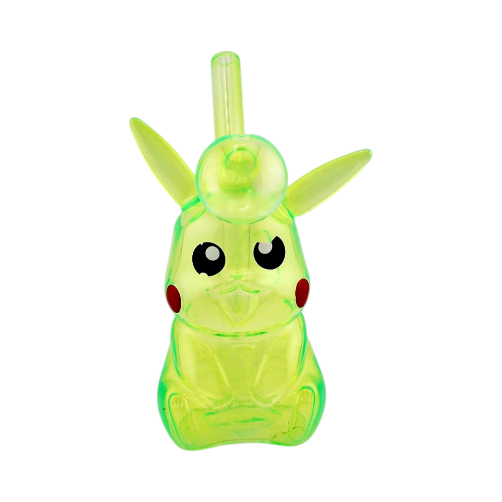 Pikaqu Thick Pyrex Glass Oil Burner Bubbler-Light Green