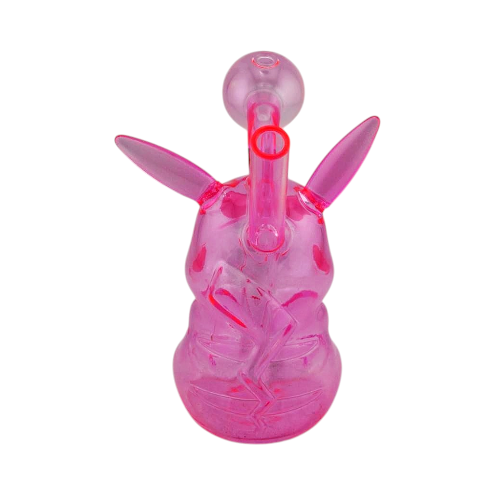 Pikaqu Thick Pyrex Glass Oil Burner Bubbler-Pink
