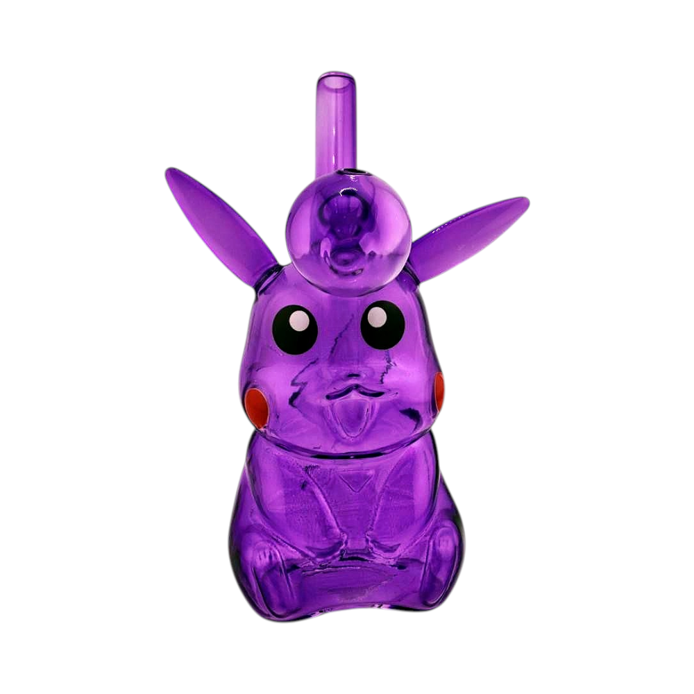 Pikaqu Thick Pyrex Glass Oil Burner Bubbler-Purple